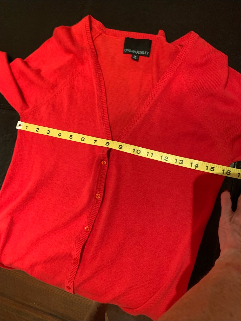 ❤️CYNTHIA ROWLEY❤️NWT! LONG SLEEVE, V-NECK, CARDIGAN. EXCELLENT CONDITION! - Picture 3 of 8